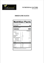 DEHYDRATED LIME SLICES (LIME WHEELS)