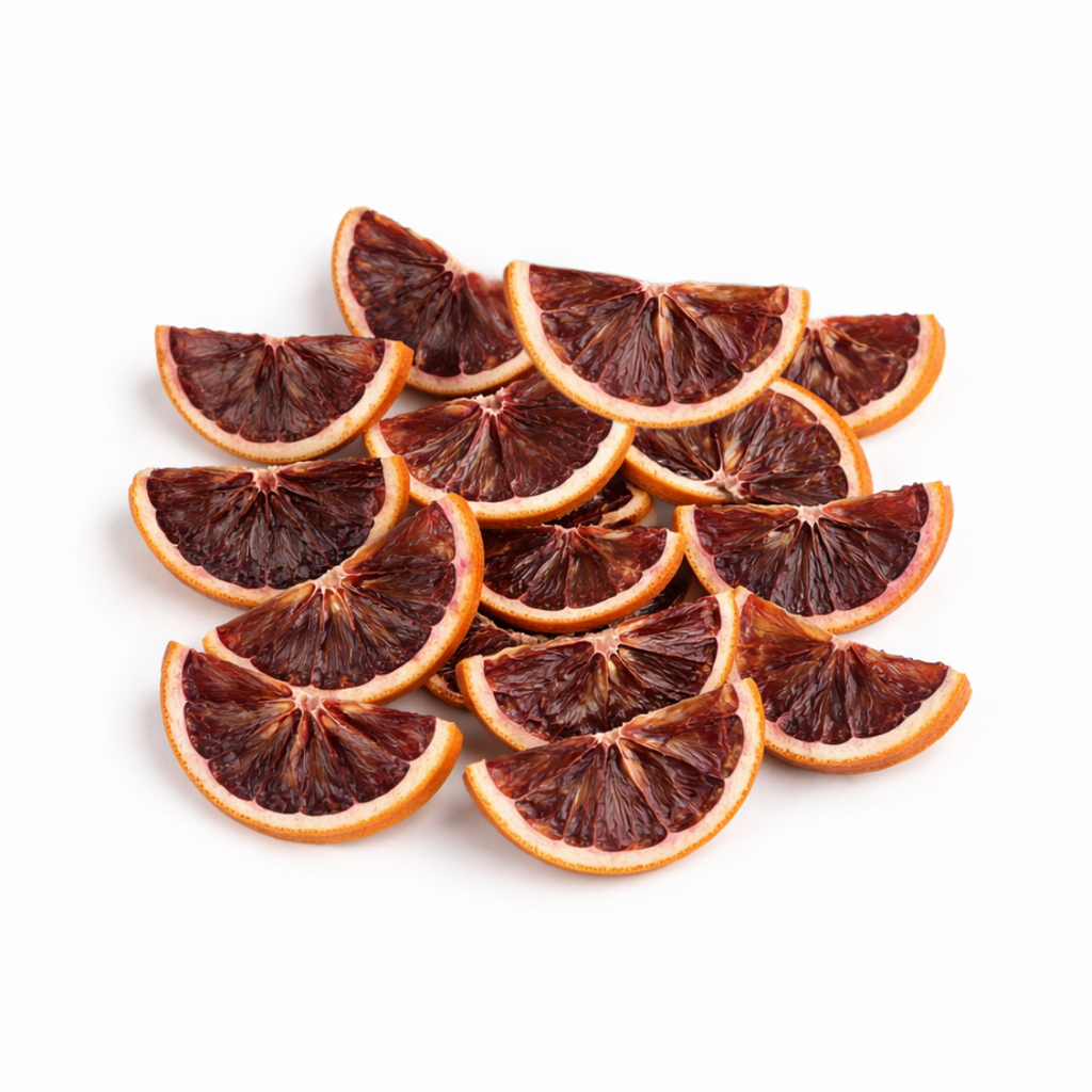 dehydrated blood orange halves slices